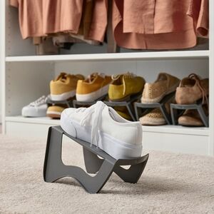 (3) Gray Shoe Organizers